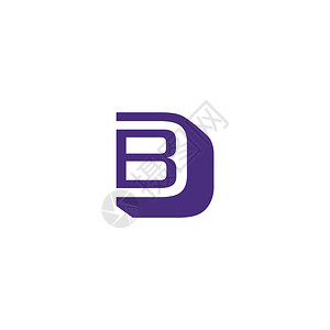 bd字母标识设计矢量说明模板b字母标识矢量d和b字母标识矢量创意字母bd标识图片