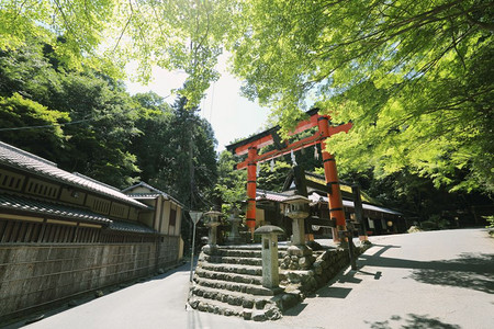 青海寺庙日本京都的圣迹背景