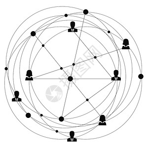 与商业界人士的联系股票矢量说明商业界人士的联系图片