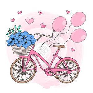自行车情人节图片