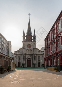 圣约瑟夫和尔斯柯建于18的教堂建于的昌普区上海图片