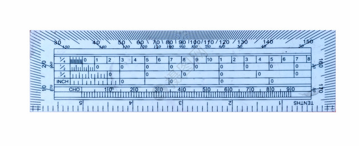 白色背景的减速标尺塑料规则图片