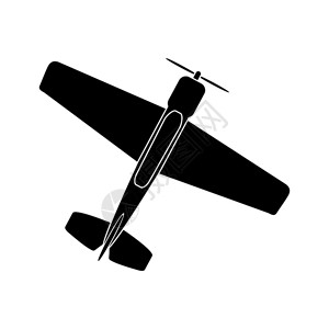 单引擎螺旋桨飞机简单绘图图片
