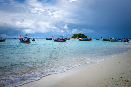 沙滩天堂在泰国的科克嘴唇在泰国的科克嘴唇热带海滩图片