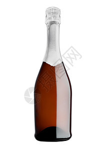 粉红玫瑰香槟瓶白底的带反光图片