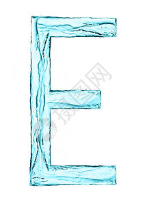白色背景带浅蓝的水喷信e图片
