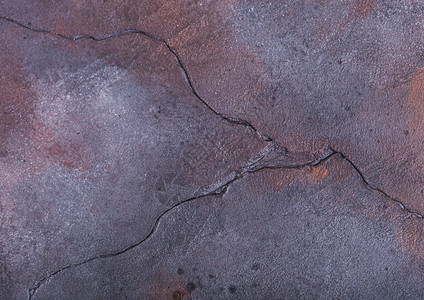 赤榴石紫生锈的蓝色紫水泥混凝土石质料背景背景