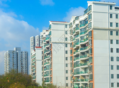 典型的上海住宅公寓楼图片