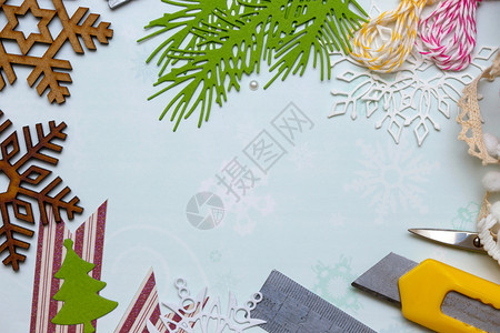 圣诞节卡和装饰工具图片