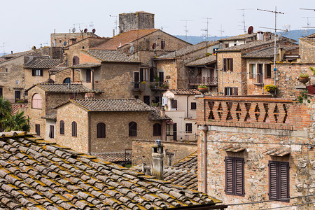 锡耶纳省的圣吉米尼亚诺老城意大利托斯卡纳图片