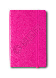 红粉色关闭笔记本模型孤立在白色上红粉色关闭笔记本孤立在白色上图片