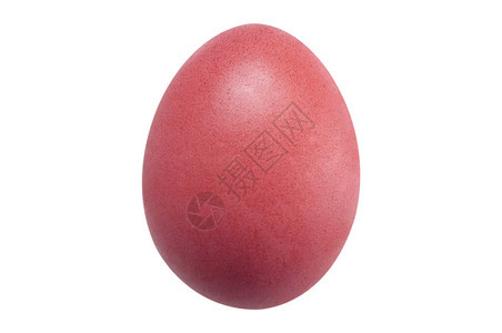 白色背景的有机紫或红色东面鸡蛋易于切割的细边图片