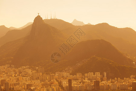 阳光明媚的日落巴西图片