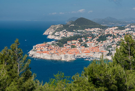 Croati的Dubrovnik堡垒城图片