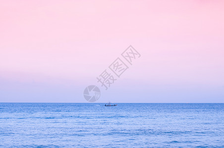 夏热带海景粉色调子日落或萨穆伊的日出天空沙木伊泰兰热带岛屿美丽的自然景色晚上或早晨图片