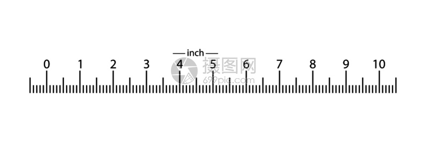10英寸的塑料尺图片