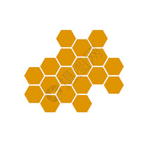 蜂蜜标志昆虫梳子高清图片