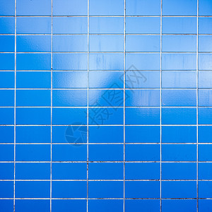 平方图像上亮蓝色肮脏瓷砖水平图案图片
