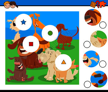 儿童动物拼图游戏图片