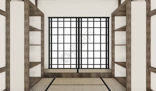mokeup空房间日本风格3D翻譯图片