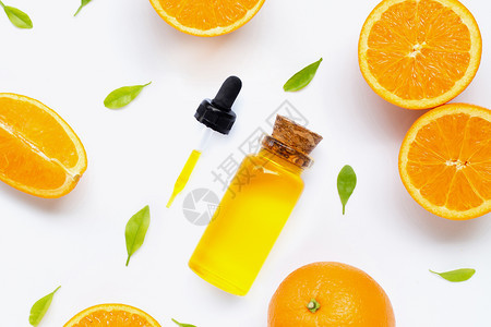 白底绝缘的新鲜橙子水果柑橘类基本油图片