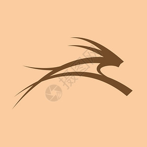 Africa的矢量符号瞪羚图片