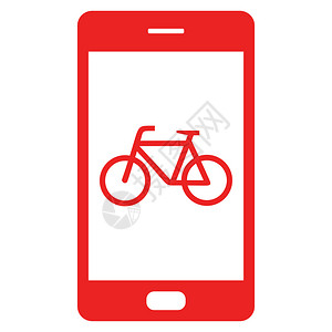 自行车和智能手机背景图片