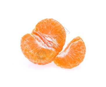 在白色背景上隔离的橙色果实图片