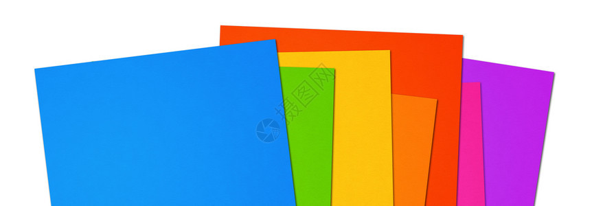 彩色彩虹空白a4纸横幅孤立在白色背景彩色彩虹空白a4纸横幅背景图片
