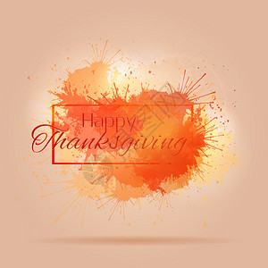 明信片快乐的感恩节与明亮的飞花让你创造力与亮的飞花为你Creati感恩节图片