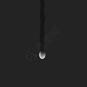 再见"泪滴在黑床单上哭泣一种悲伤和痛苦的概念矢量背景插画