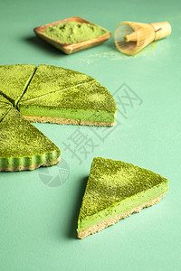甜点用绿色辣椒粉制成图片