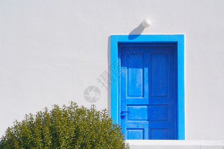 santori家庭墙门和灯的抽象近身图片
