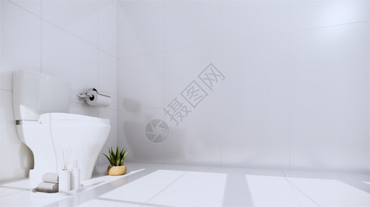 Zz设计马桶瓷砖墙壁和地板日本风格3D背景图片