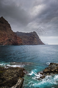 南伊沟山太安岛非洲海沟和洋风景山太安岛海角沟背景