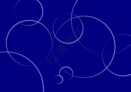 抽象最小几何圆以蓝色复制空间的形式塑造设计背景图片