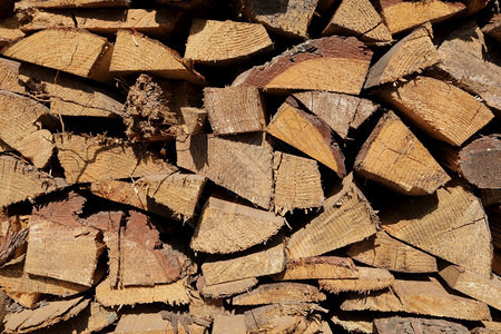 松木的质地柴在堆积物上木柴的密闭一堆干柴树上可见的质地和裂缝有选择的焦点木柴密闭着一堆干柴树上可见的质地和裂缝图片