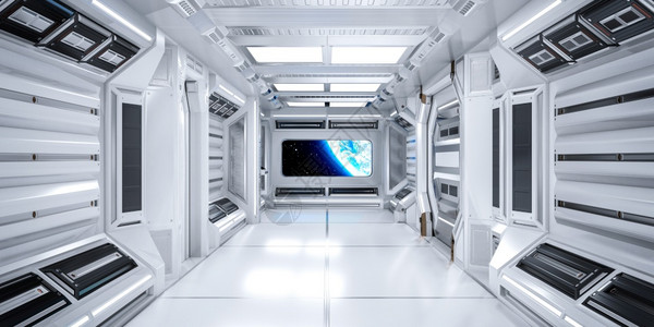 宇宙飞船船舱背景