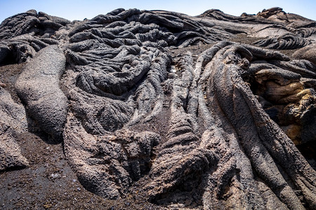 岩浆流的细节火山斗篷动脉非洲岩浆流的细节雾图片