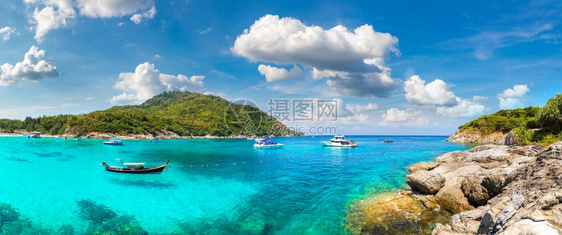 拉查ray度假岛全纳拉查rach度假岛夏季在泰国普吉岛附近图片