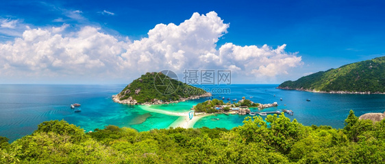 南华岛高太泰兰全景夏季天图片