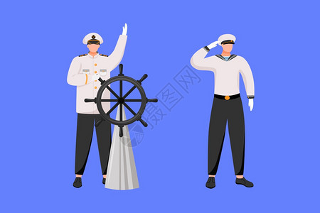 领舵导航员游轮海上占领船长和航海家背景图片