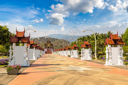 夏日在泰国的江密皇家大公会园图片