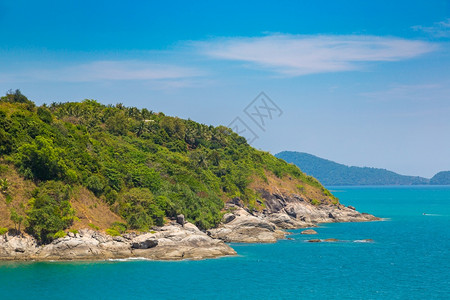 夏日泰国普吉的全景图片