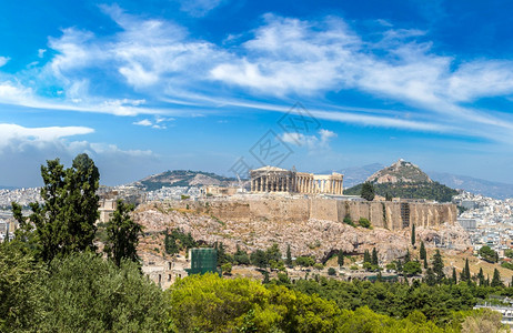 在一个美丽的夏日在雅典古希腊图片