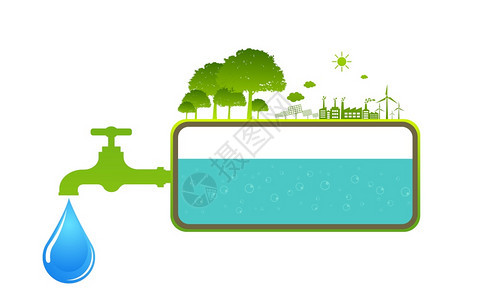 爱护地球珍惜水资保护环境概念图图片