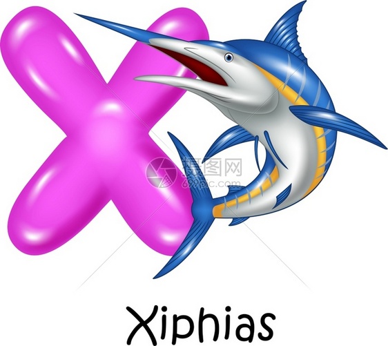 用于X字母的exphias插图图片