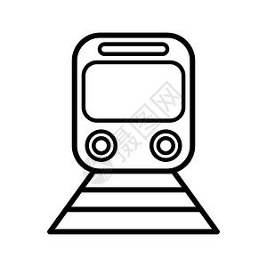 白色火车运输设计模板矢量图图片