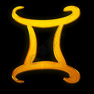 装饰的金色占星学黄的符号宝石插图图片