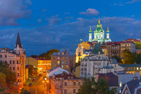 安德鲁的后裔经常被广告称为基辅的蒙马特是这座城市的主要旅游景点乌克兰图片